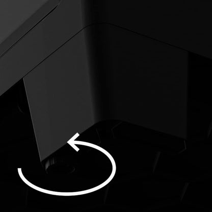 Keter Titan Kunststoffschrank hoch 182 cm, schwarz/grau, mit 4 Böden je 30 kg, UV- & wasserfest